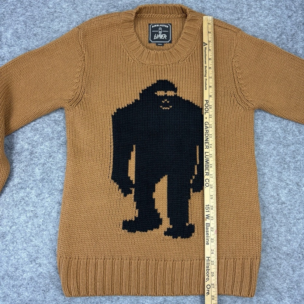 Airblaster Sassy Sweater Knit Snowboarding Outdoor Sasquatch Bigfoot Size Small - Picture 4 of 7